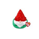 Ty TY TEENY PUFFIES CHRISTMAS GNOME RED HAT 10CM