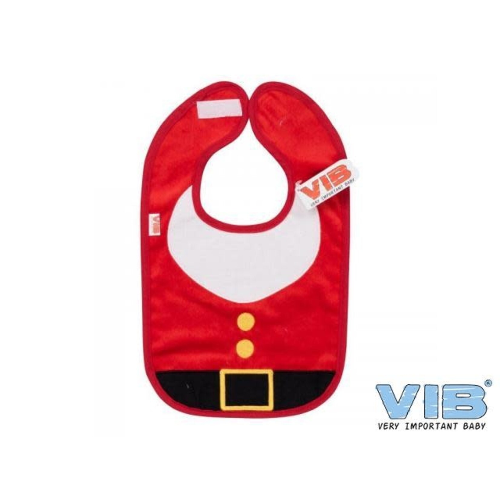 VIB VIB Slabbetje Kerstmannenpak en Baard Rood