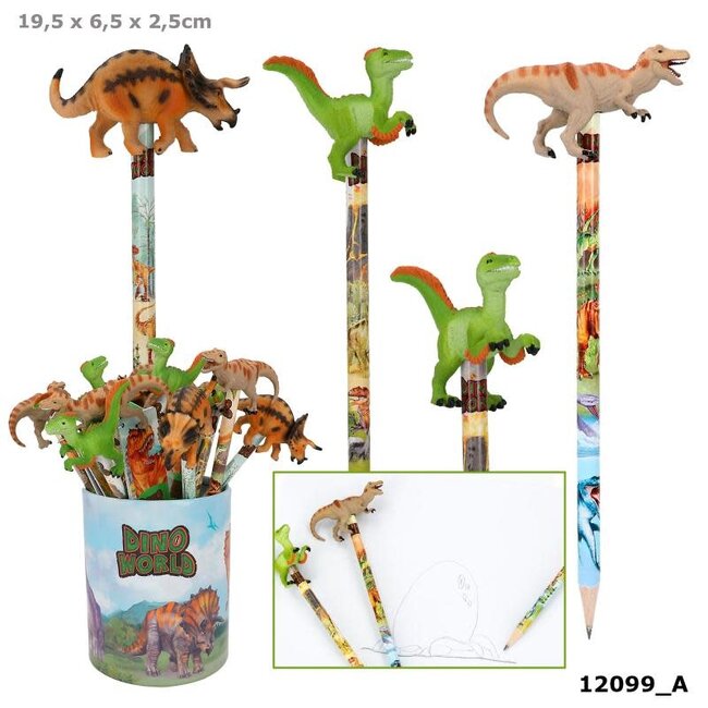 Dinoworld Dinoworld potlood met dino