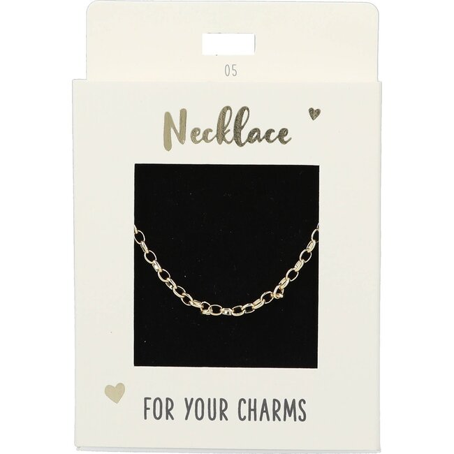 Express Yourself Ketting goudkleurig  medium schakel