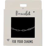Express Yourself Armband zilverkleurig grote schakel