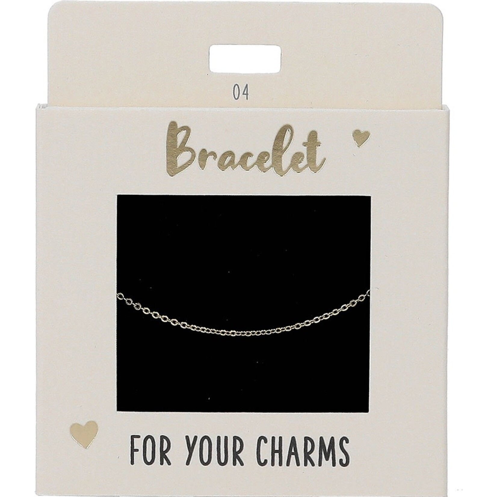 Express Yourself Armband goudkleurig kleine schakel