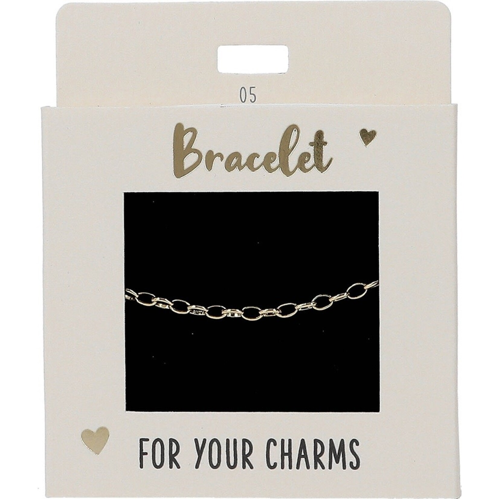 Express Yourself Armband goudkleurig medium schakel