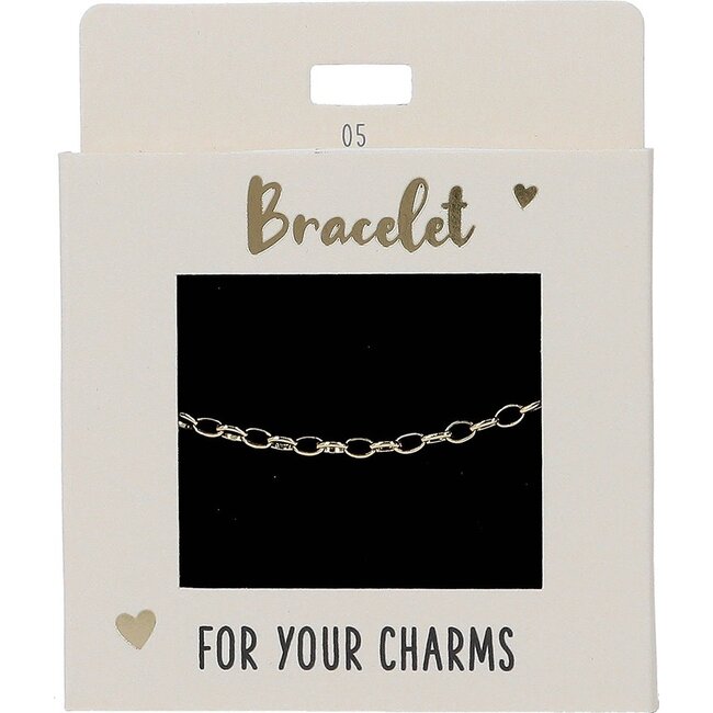 Express Yourself Armband goudkleurig medium schakel