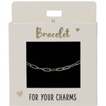 Express Yourself Armband goudkleurig grote schakel