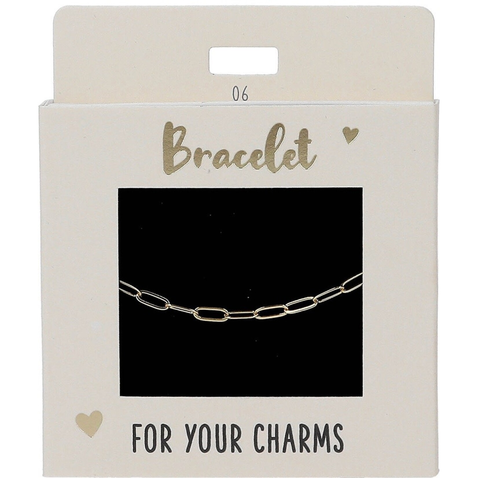 Express Yourself Armband goudkleurig grote schakel