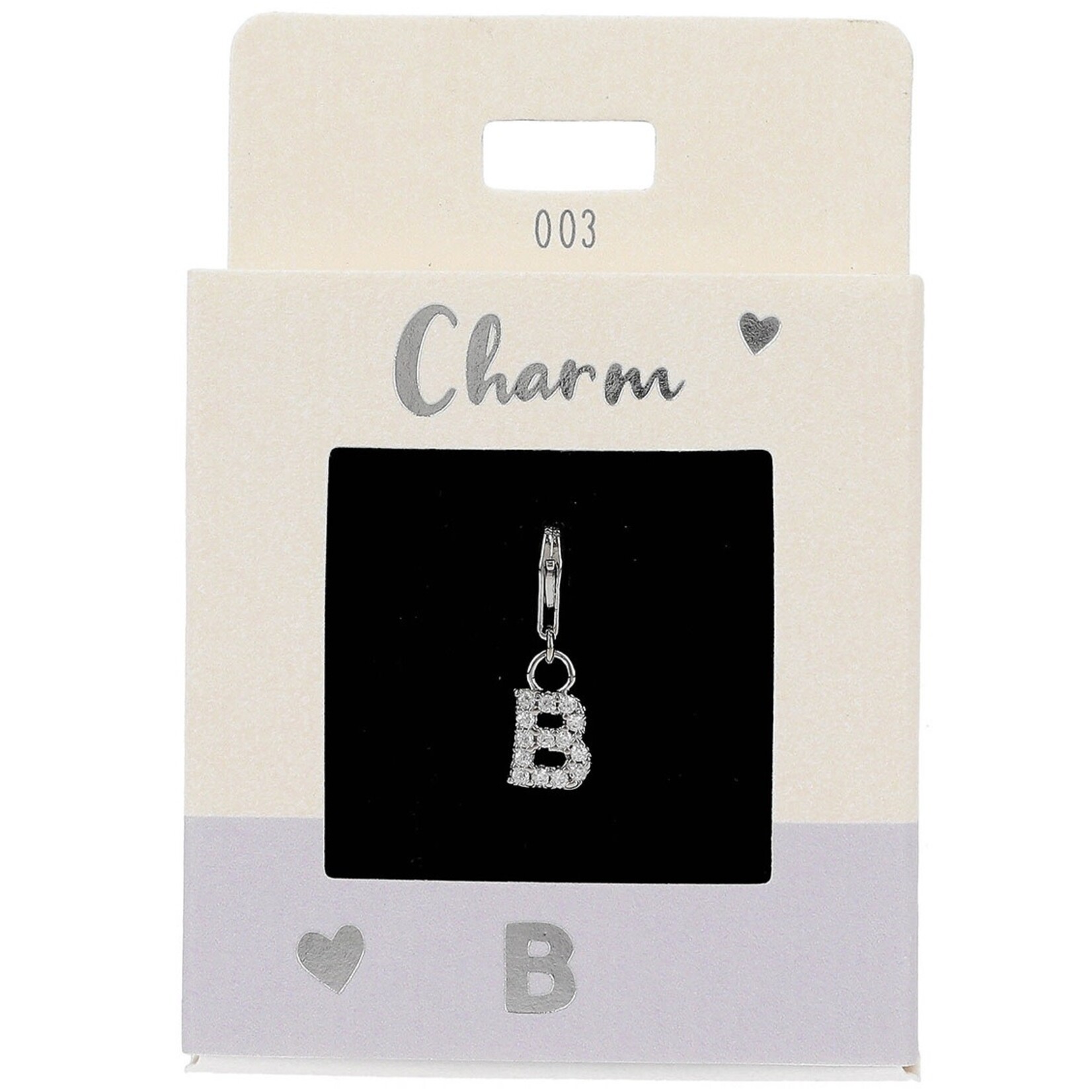 Express Yourself Hanger Letter B zilverkleurig