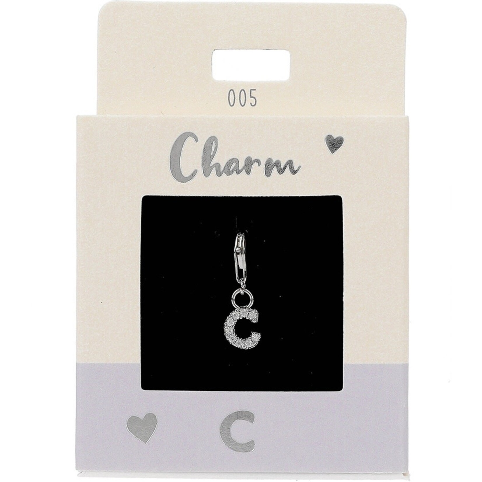Express Yourself Hanger Letter C zilverkleurig