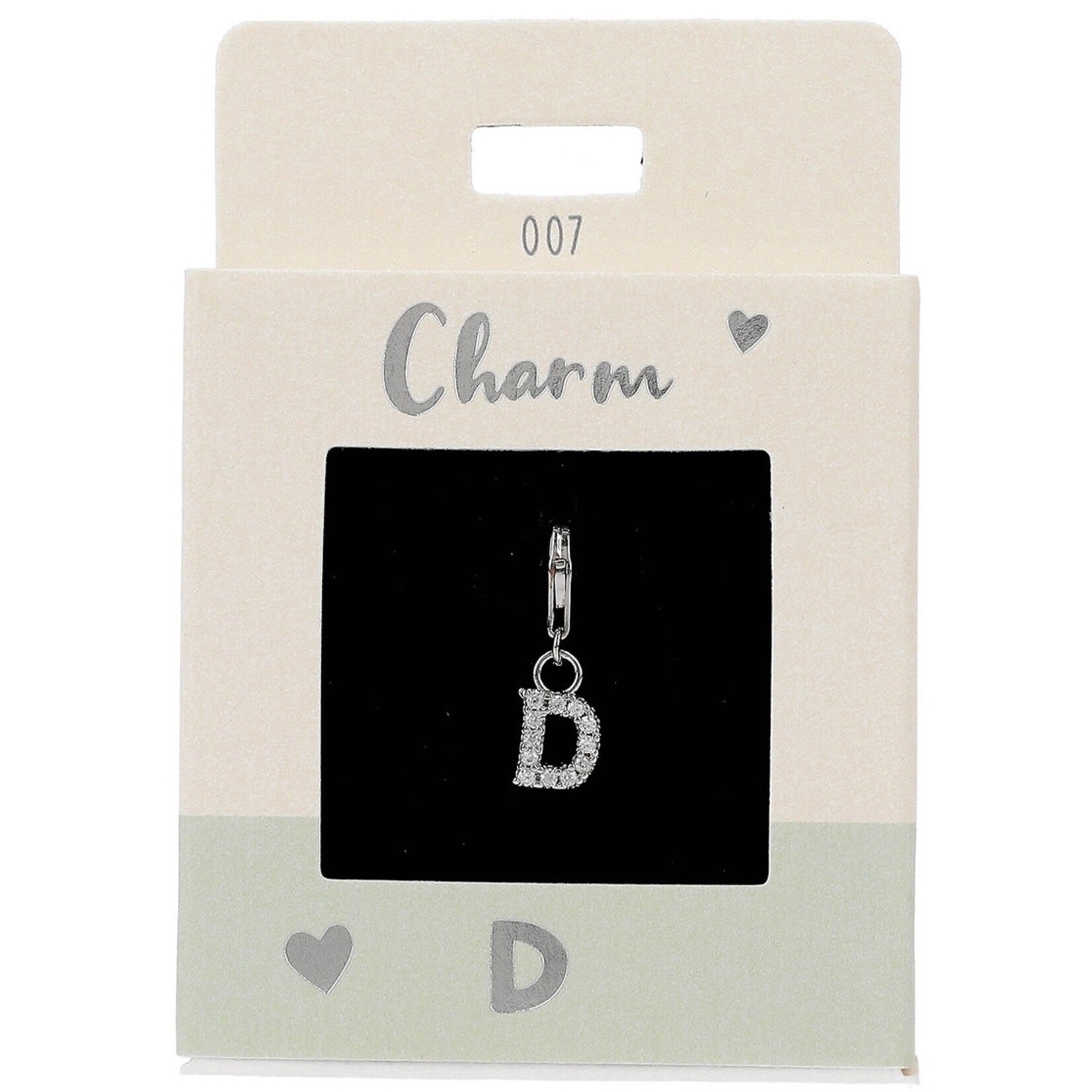 Express Yourself Hanger Letter D zilverkleurig