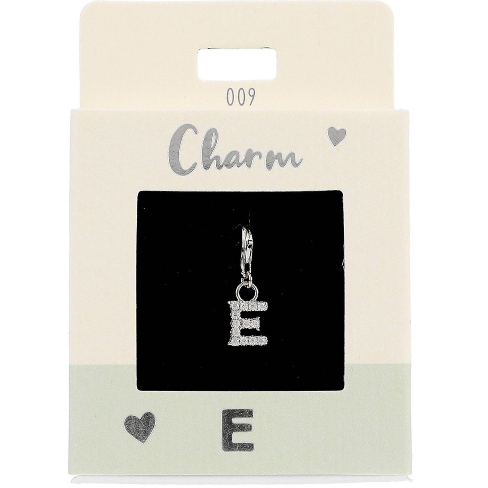Express Yourself Hanger Letter E zilverkleurig