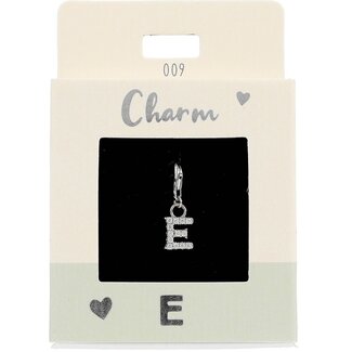 Express Yourself Hanger Letter E zilverkleurig