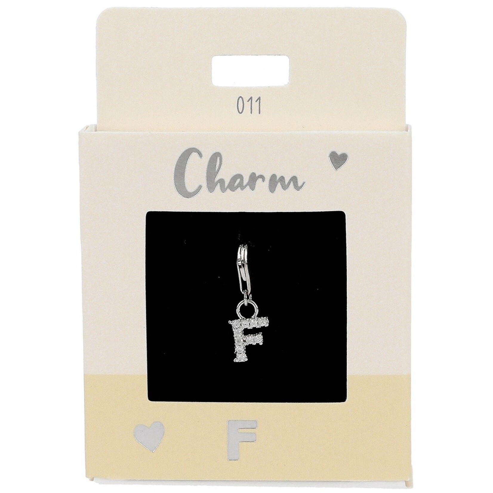 Express Yourself Hanger Letter F zilverkleurig