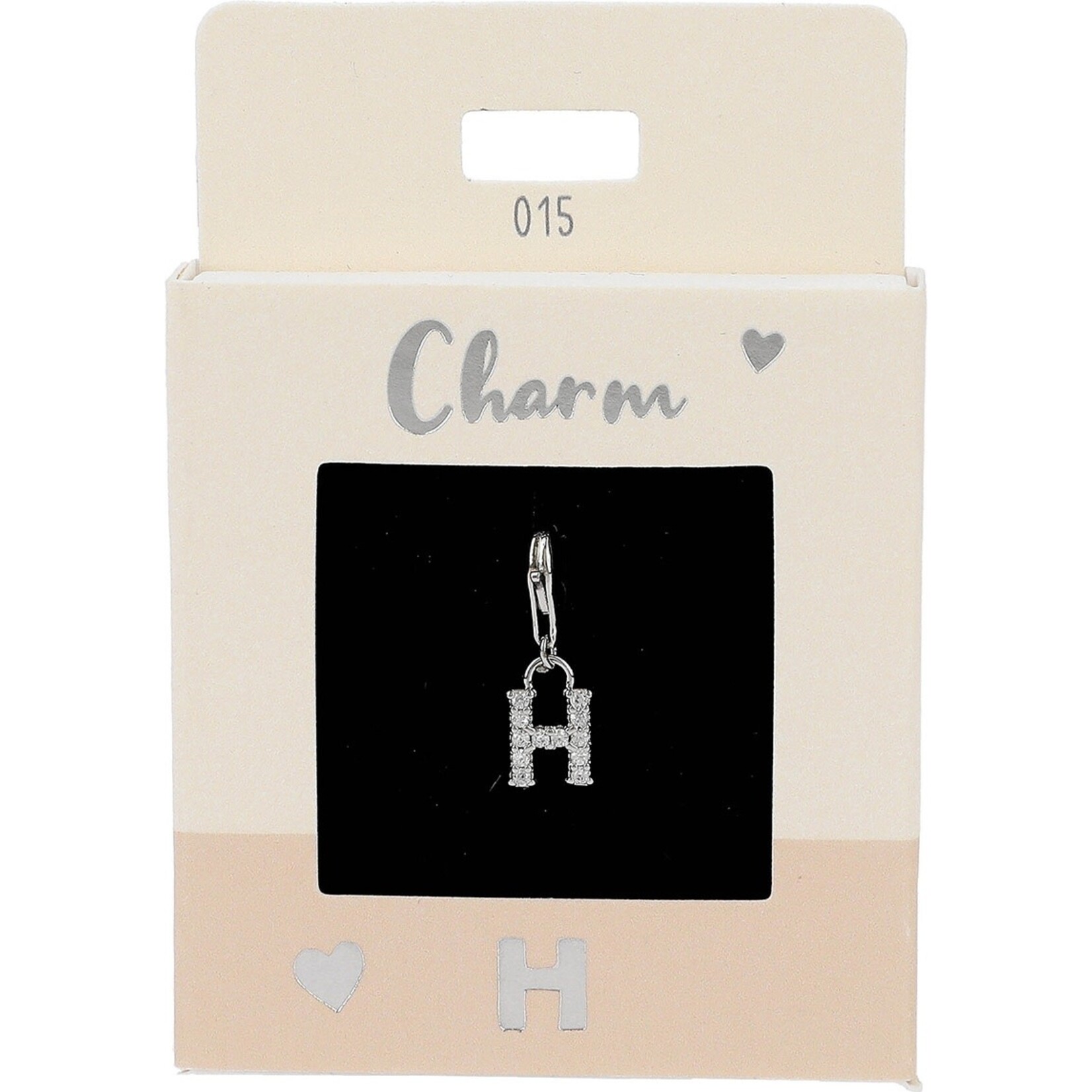 Express Yourself Hanger Letter H zilverkleurig