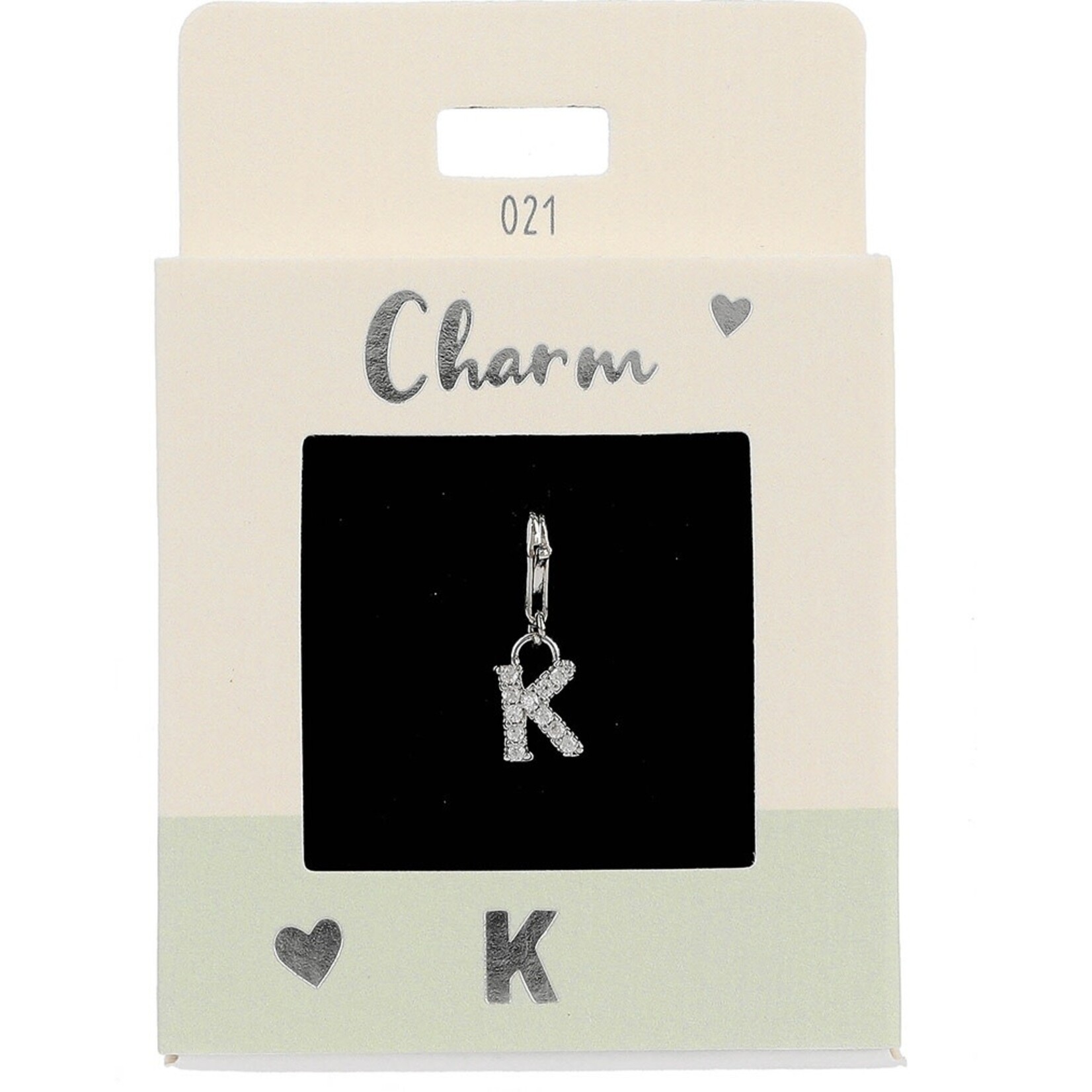 Express Yourself Hanger Letter K zilverkleurig