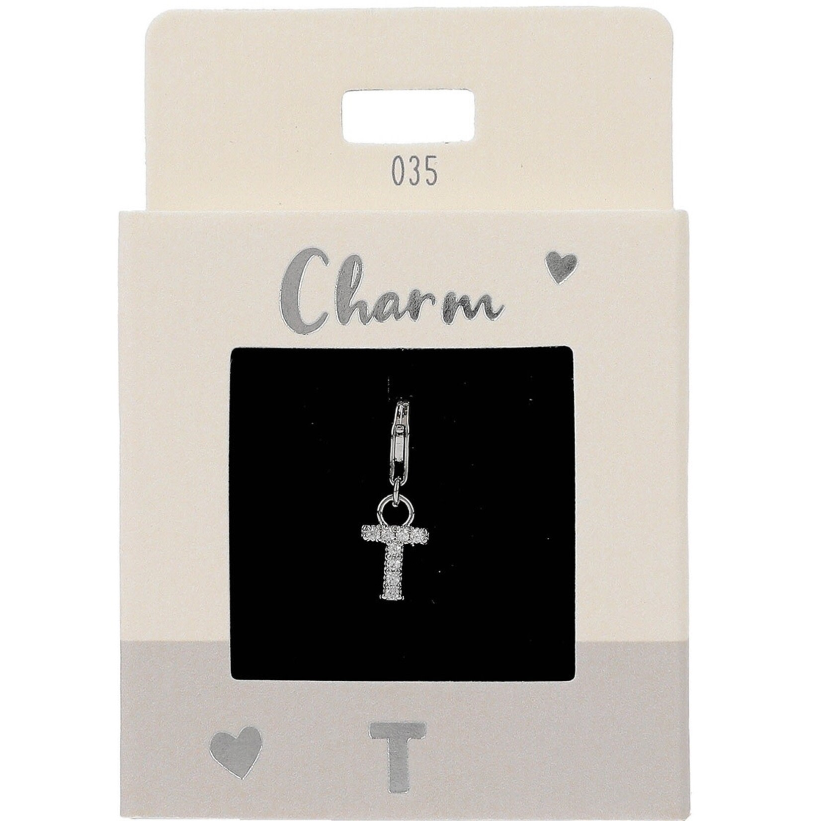 Express Yourself Hanger Letter T zilverkleurig