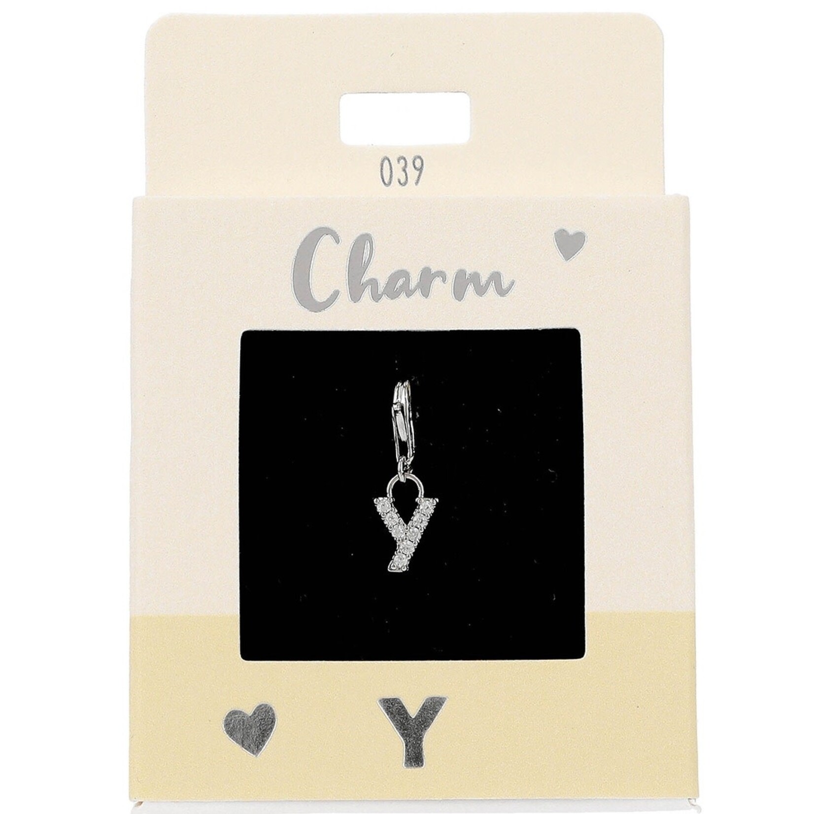 Express Yourself Hanger Letter Y zilverkleurig