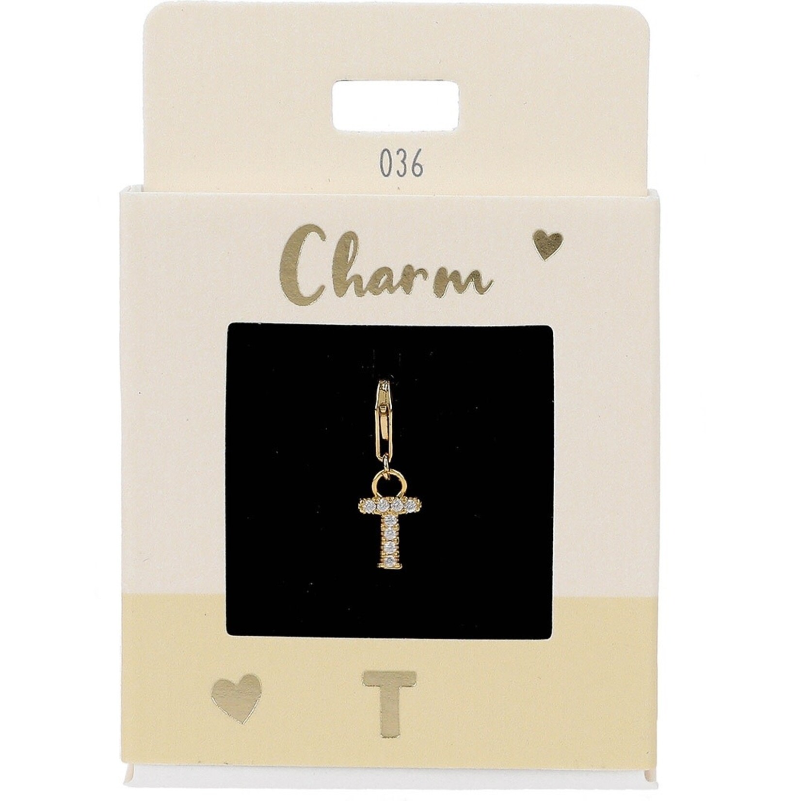 Express Yourself Hanger Letter T goudkleurig