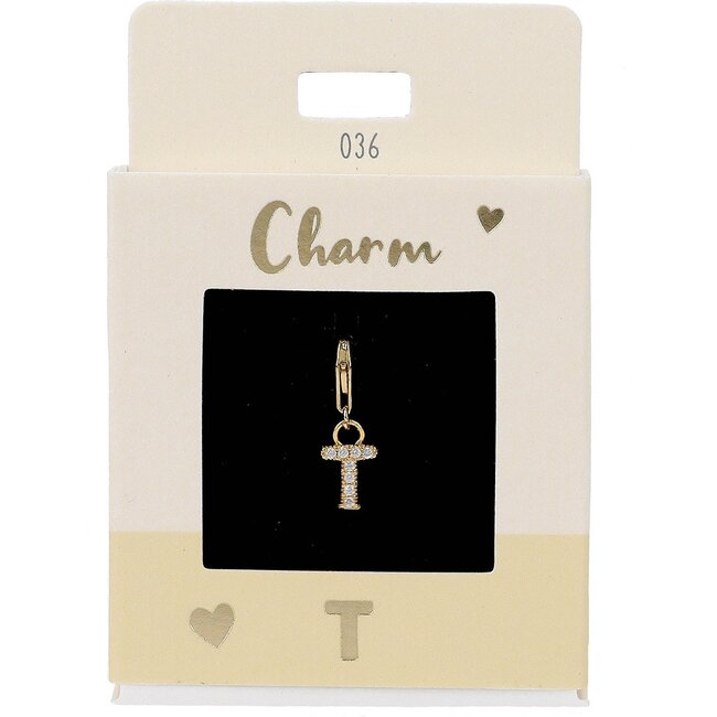 Express Yourself Hanger Letter T goudkleurig