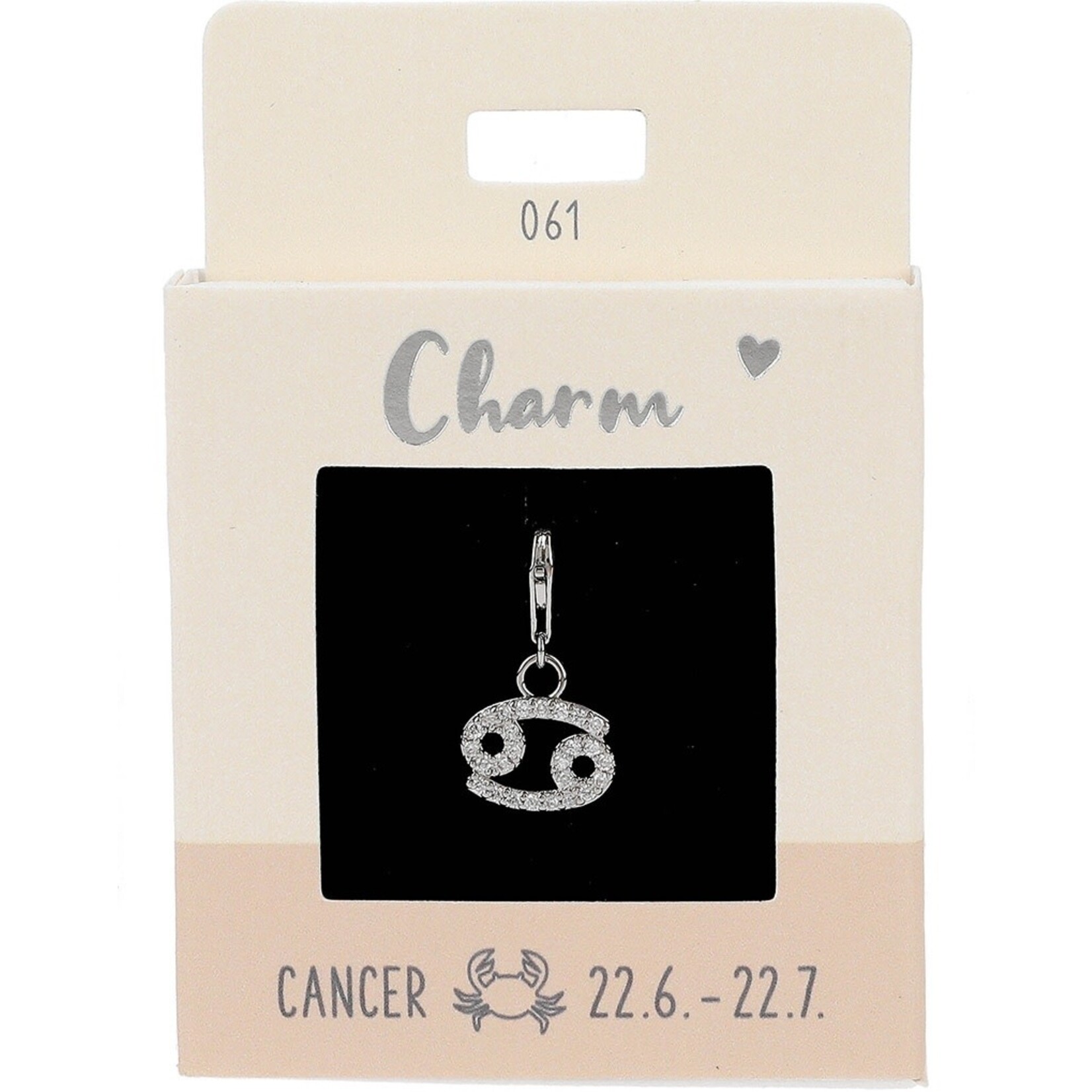Express Yourself Hanger Sterrenbeeld Kreeft zilverkleurig