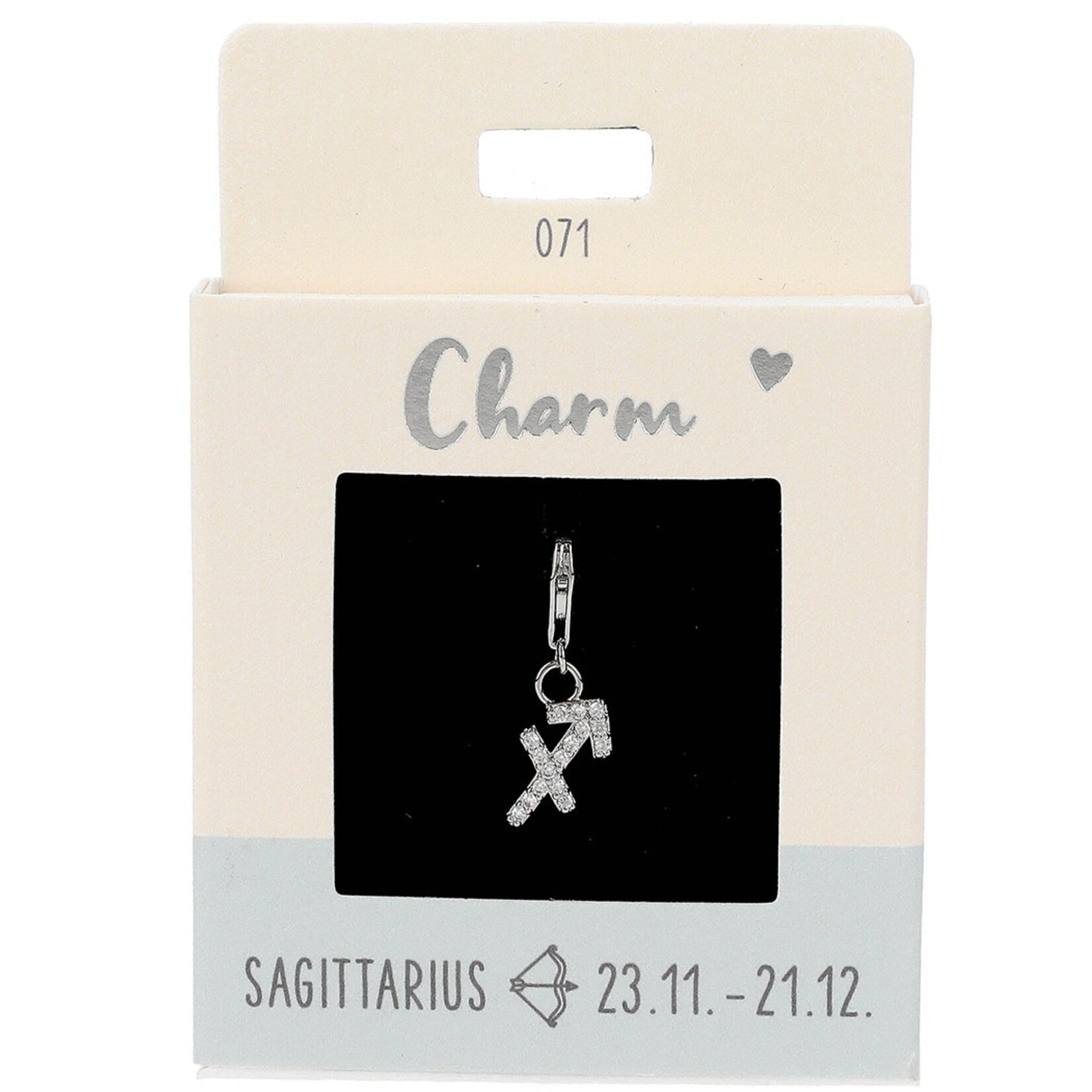 Express Yourself Hanger Sterrenbeeld Boogschutter zilverkleurig