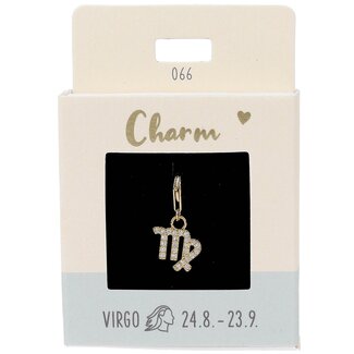 Express Yourself Hanger Sterrenbeeld maagd goudkleurig