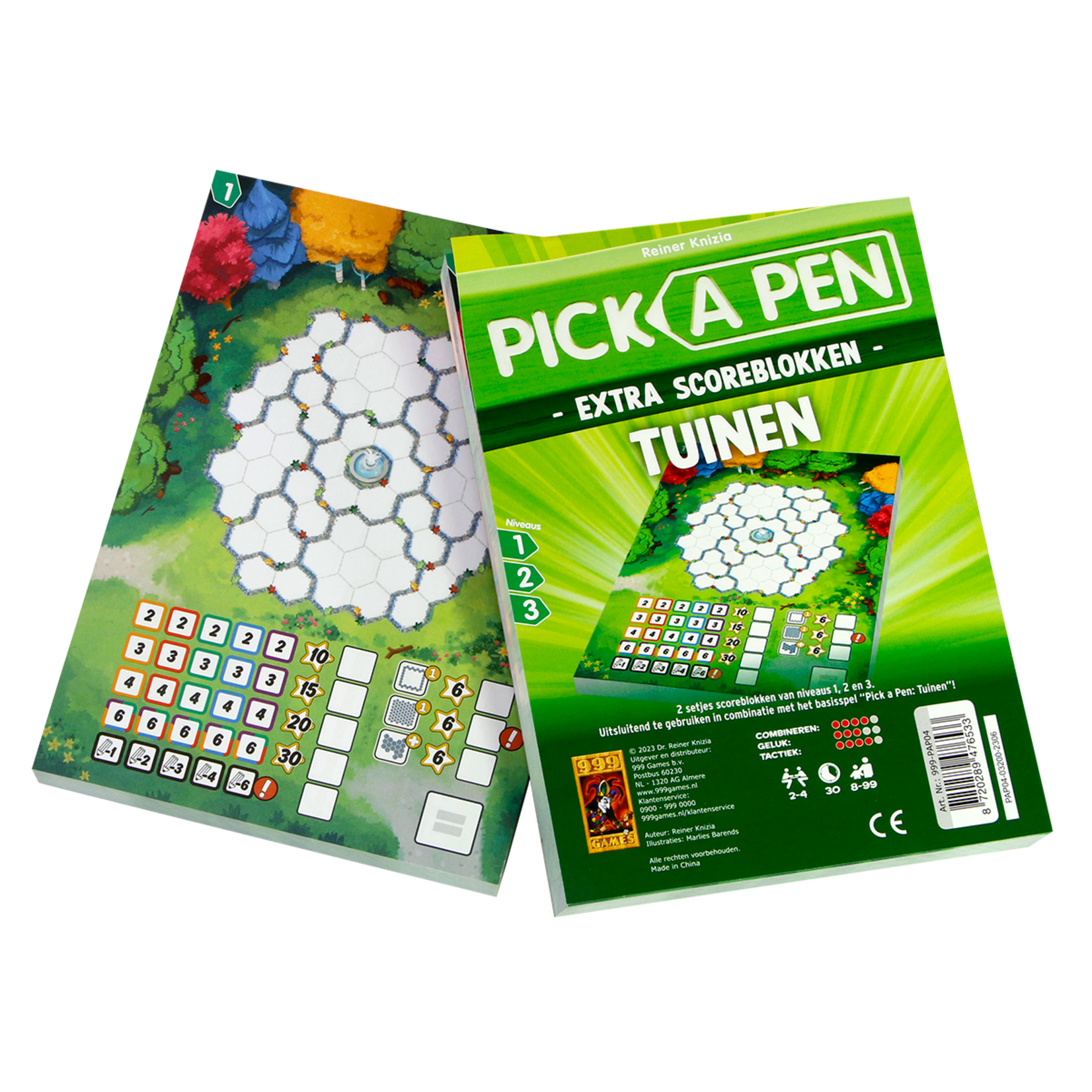 999 Games Pick a Pen Tuinen Scoreblokken