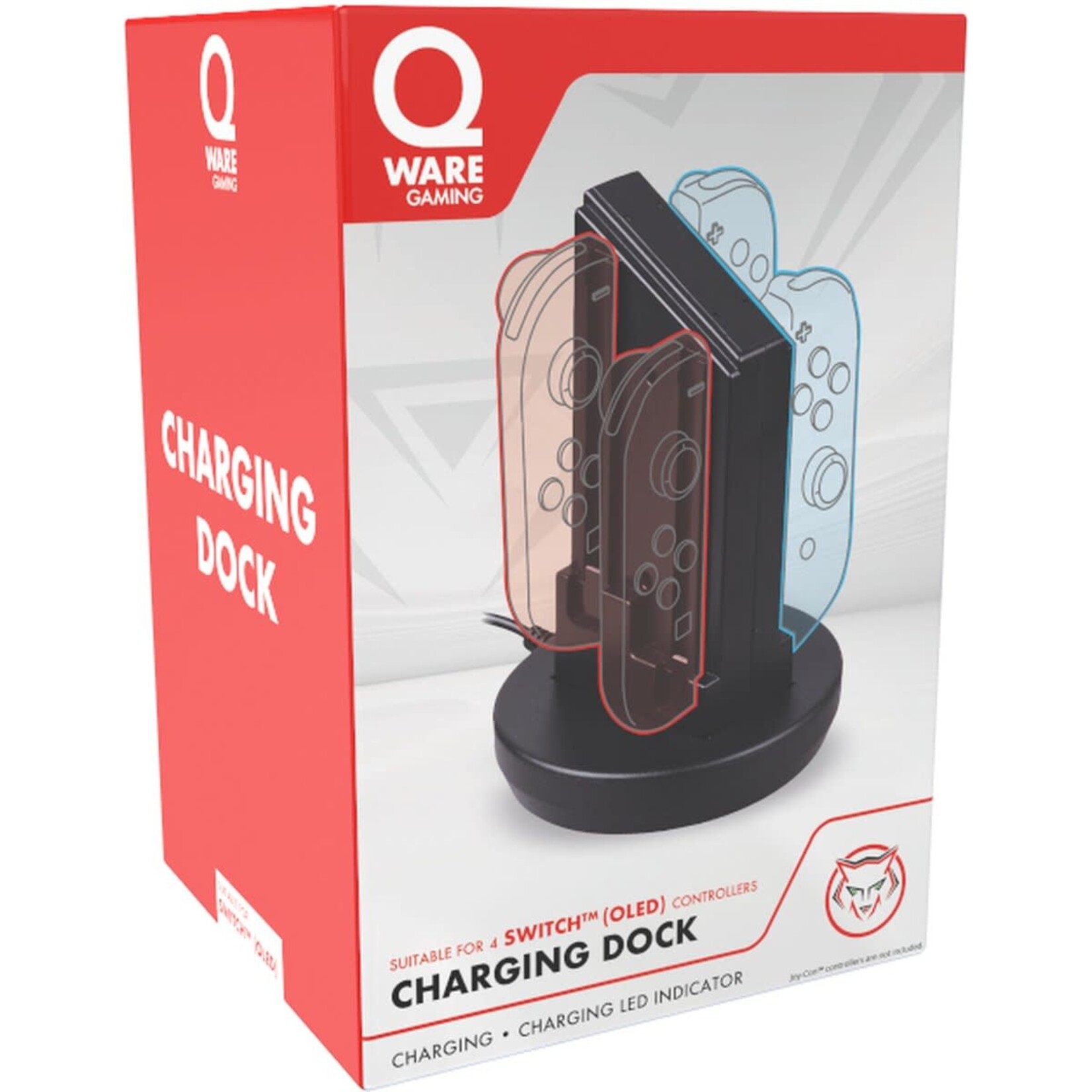 Qware Qware Switch oplaadstation voor 4 controllers