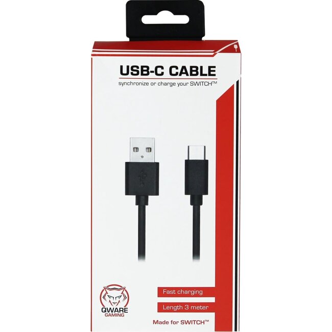 Qware Qware Switch oplaadkabel USB C - 3 meter