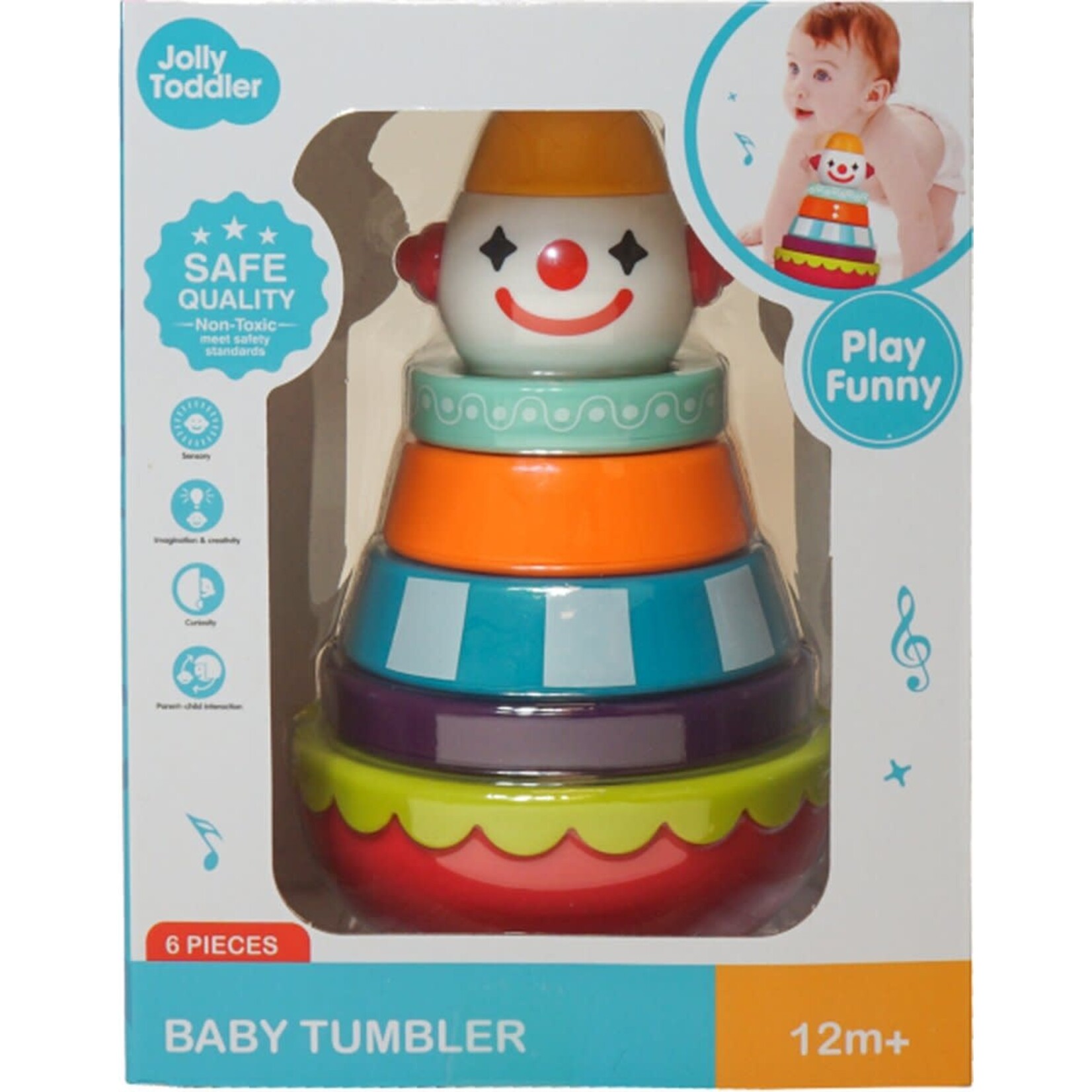 JollyTodler JollyToddler Baby Tumble - CLOWN