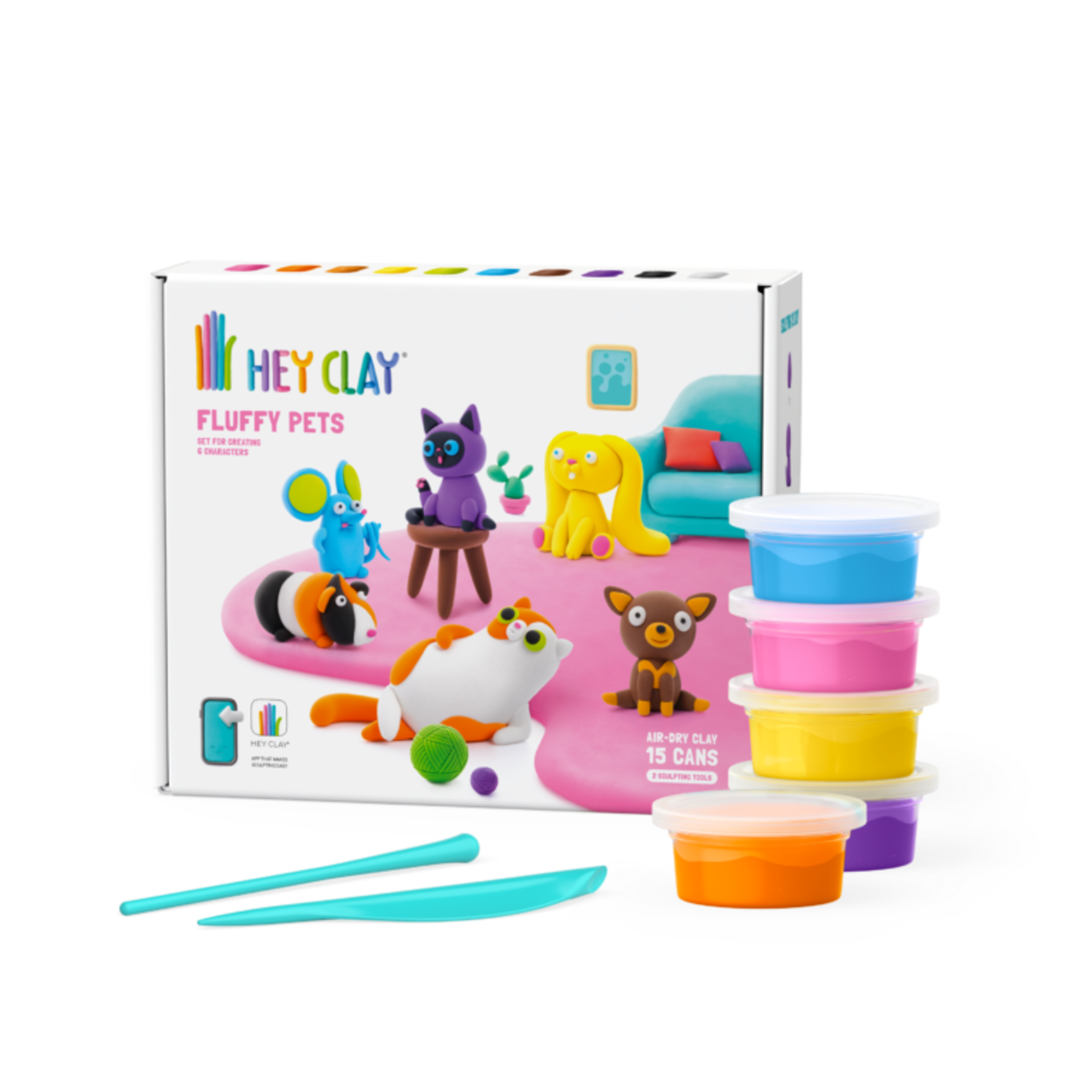 HeyClay HeyClay - Fluffy Pets 15 cans
