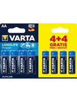 Varta BATT. VARTA AA 4+4 ALK. L. PWR