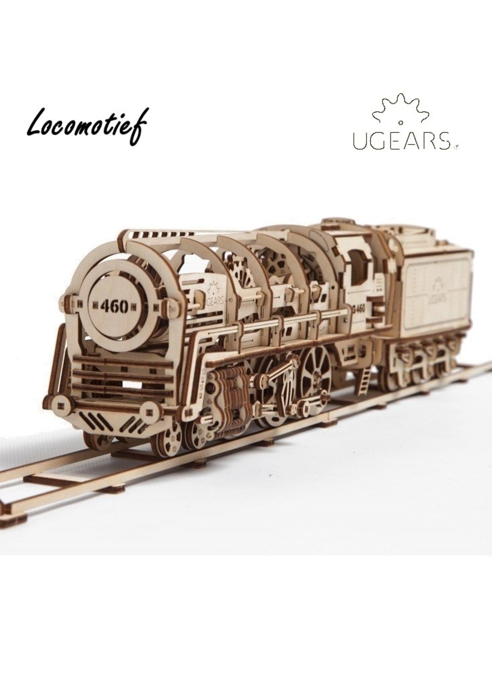 Ugears Ugears Stoom Locomotief - Modelbouw - hout