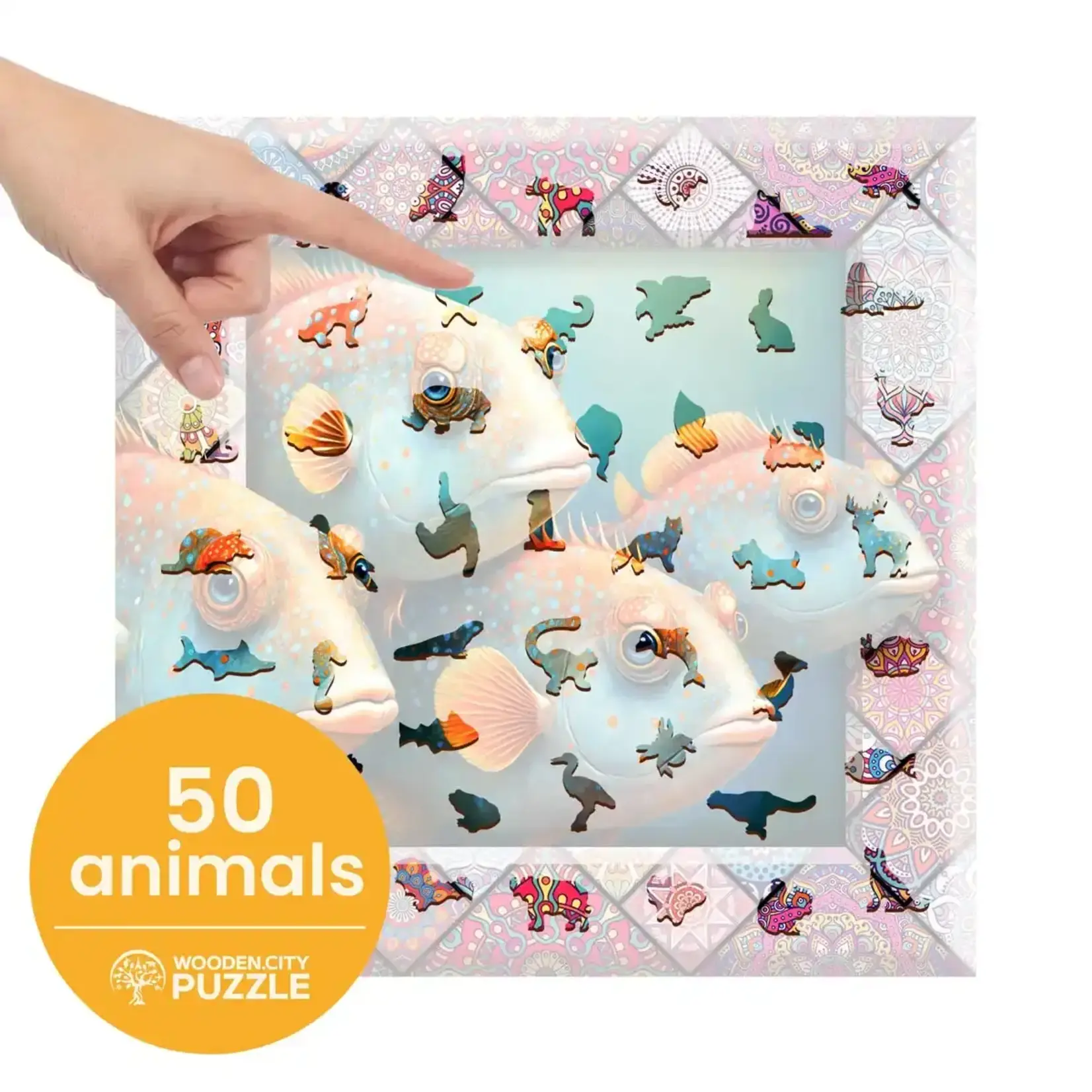 Wooden City Houten Legpuzzel NEW Tropical Fish 505 pcs