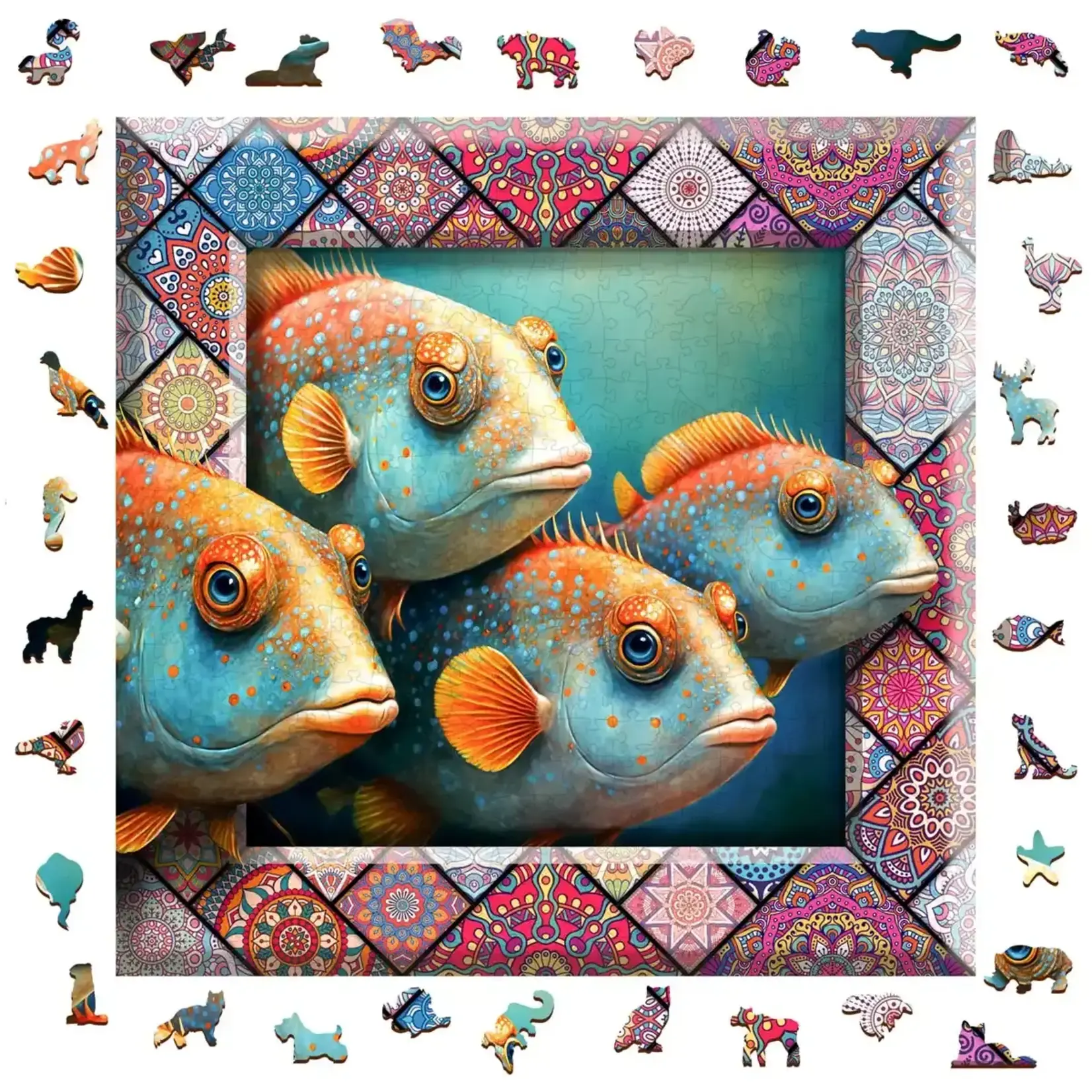 Wooden City Houten Legpuzzel NEW Tropical Fish 505 pcs