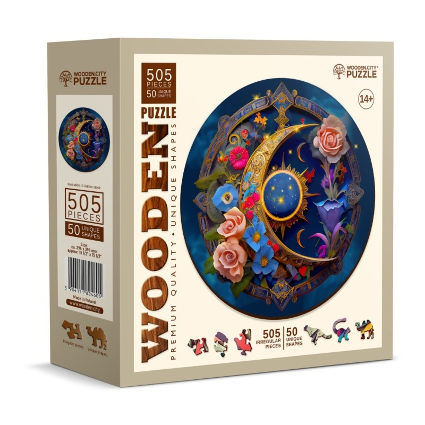Wooden City Houten Legpuzzel NEW Flower Moon 505 pcs