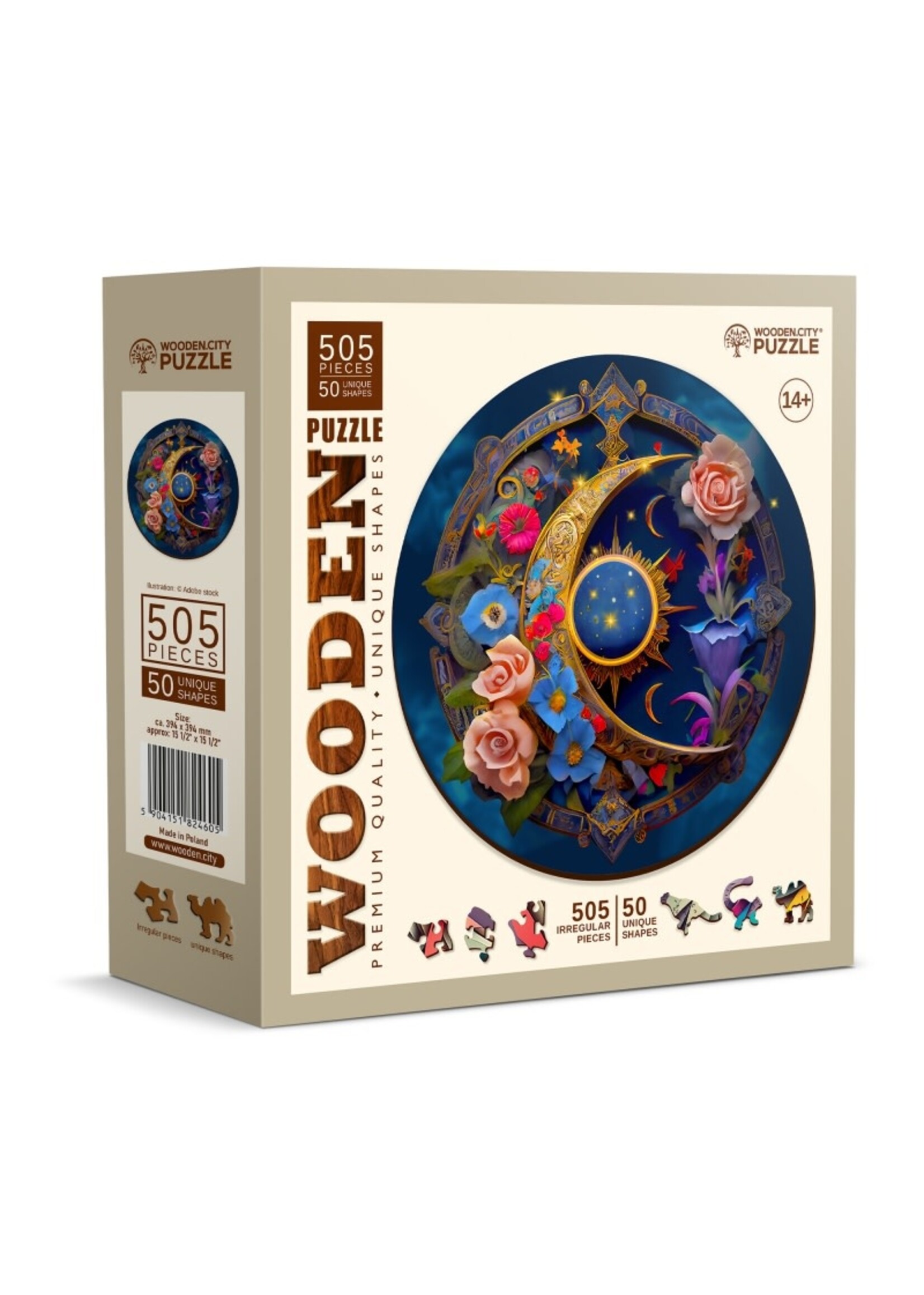 Wooden City Houten Legpuzzel NEW Flower Moon 505 pcs