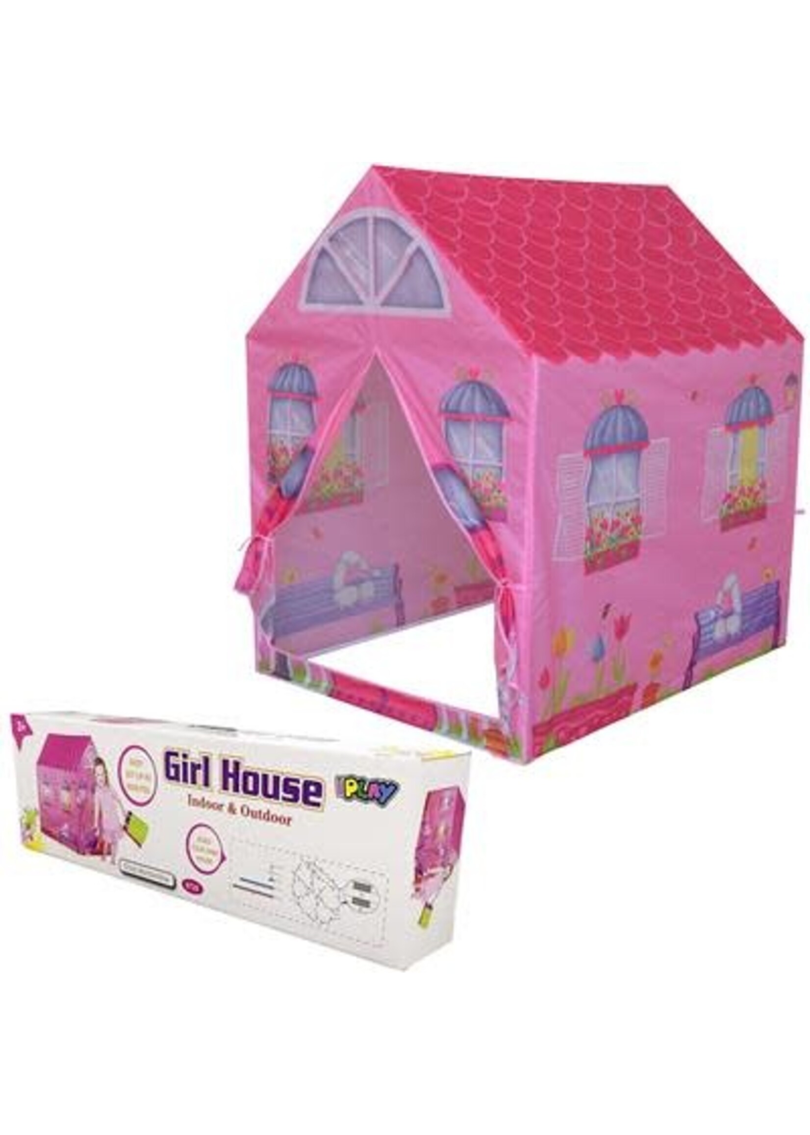 Geen Merk SPEELTENT ROZE HUIS