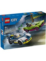 Lego Politiewagen en snelle autoachtervolging Lego (60415)