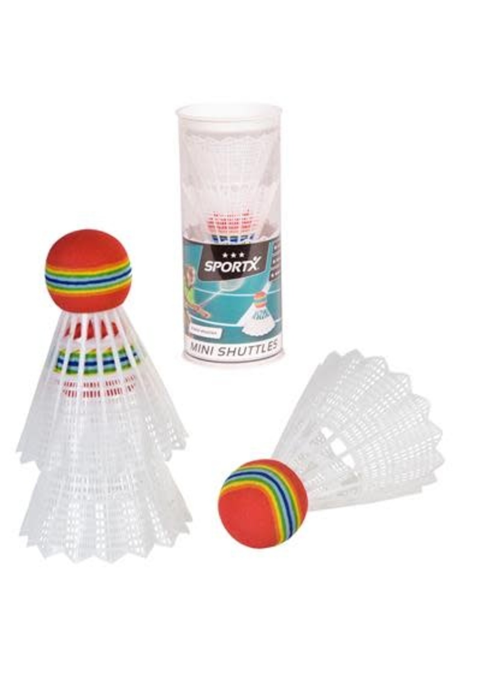 SportX SPORTX MINI BADMINTON SHUTTLES 3 IN KOKER