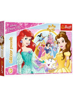 Trefl Puzzel Princess Belle Ariel Glitter 100 stukjes