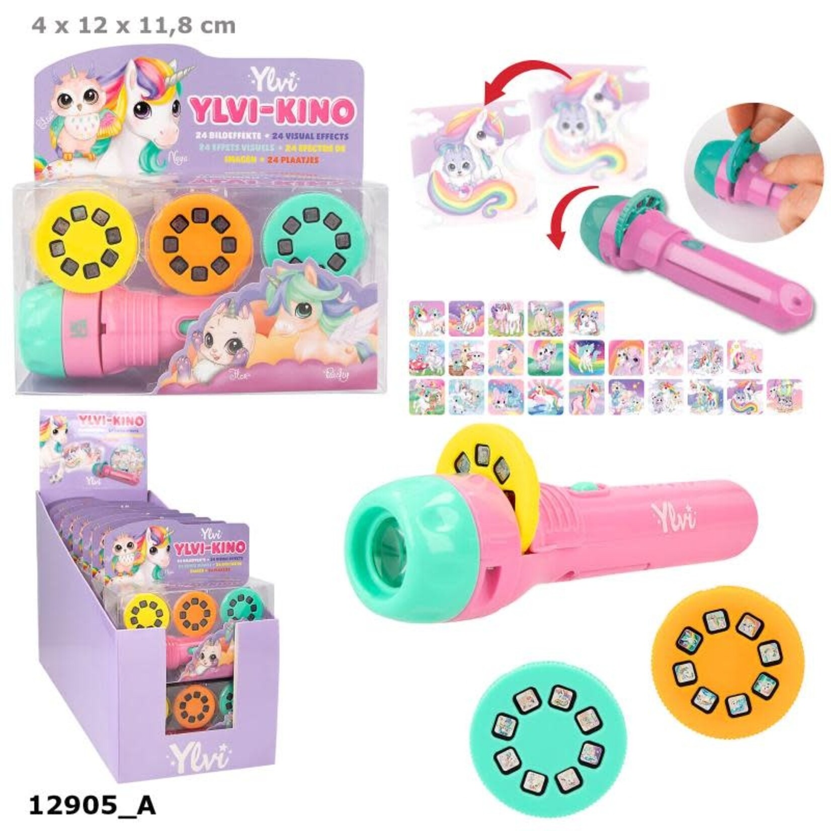 Ylvi YLvi zaklamp met plaatjes (per stuk)