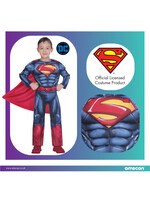 DC Comics Superman Kostuum Jongens -  Origineel Kostuum -  Maat 140 - 8-10 jaar