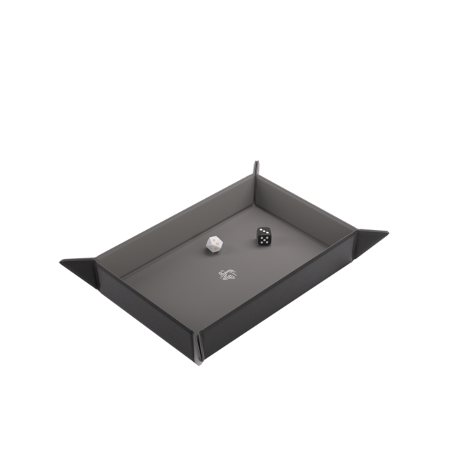 Gamegenic MAGNETIC DICE TRAY RECTANGULAR BLACK/GRAY