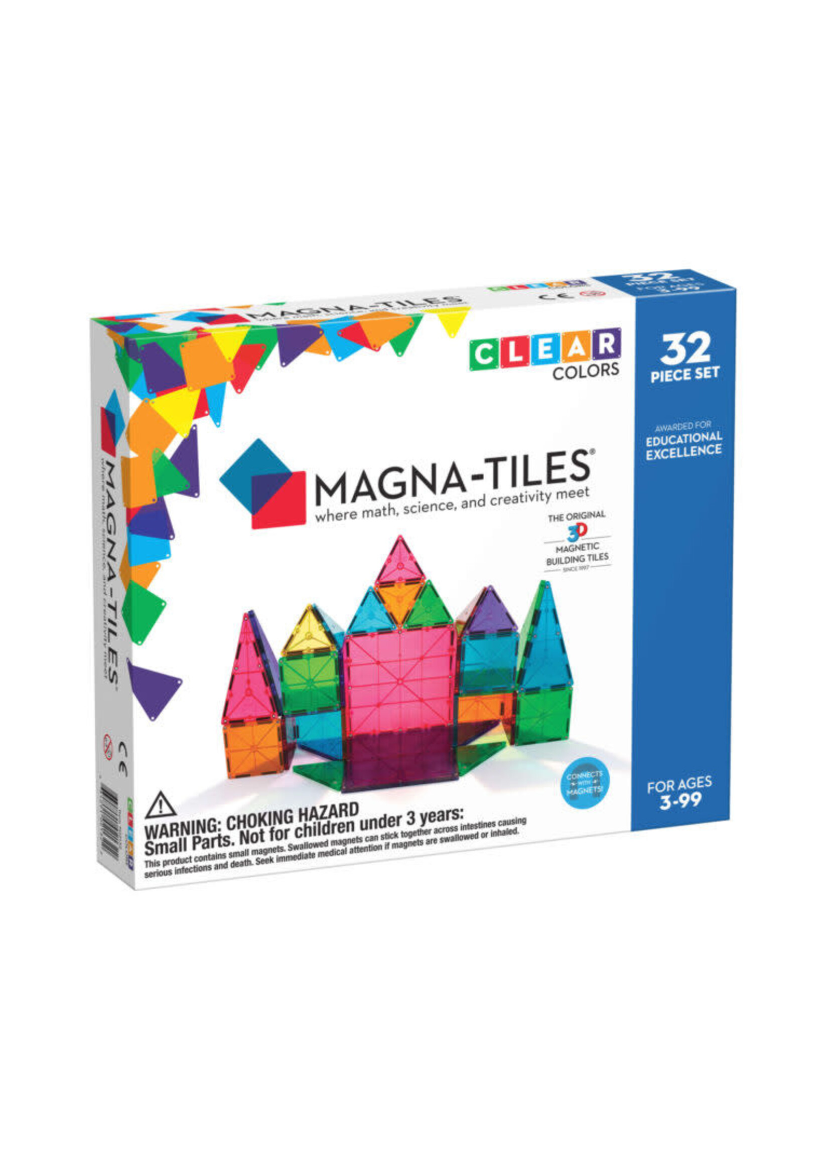 Magna Tiles MagnaTiles Clear Colors 32 stuks
