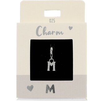 Express Yourself Hanger Letter M zilverkleurig