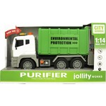 jollyPlay Vuilniswagen -  geluid - licht - 1:14