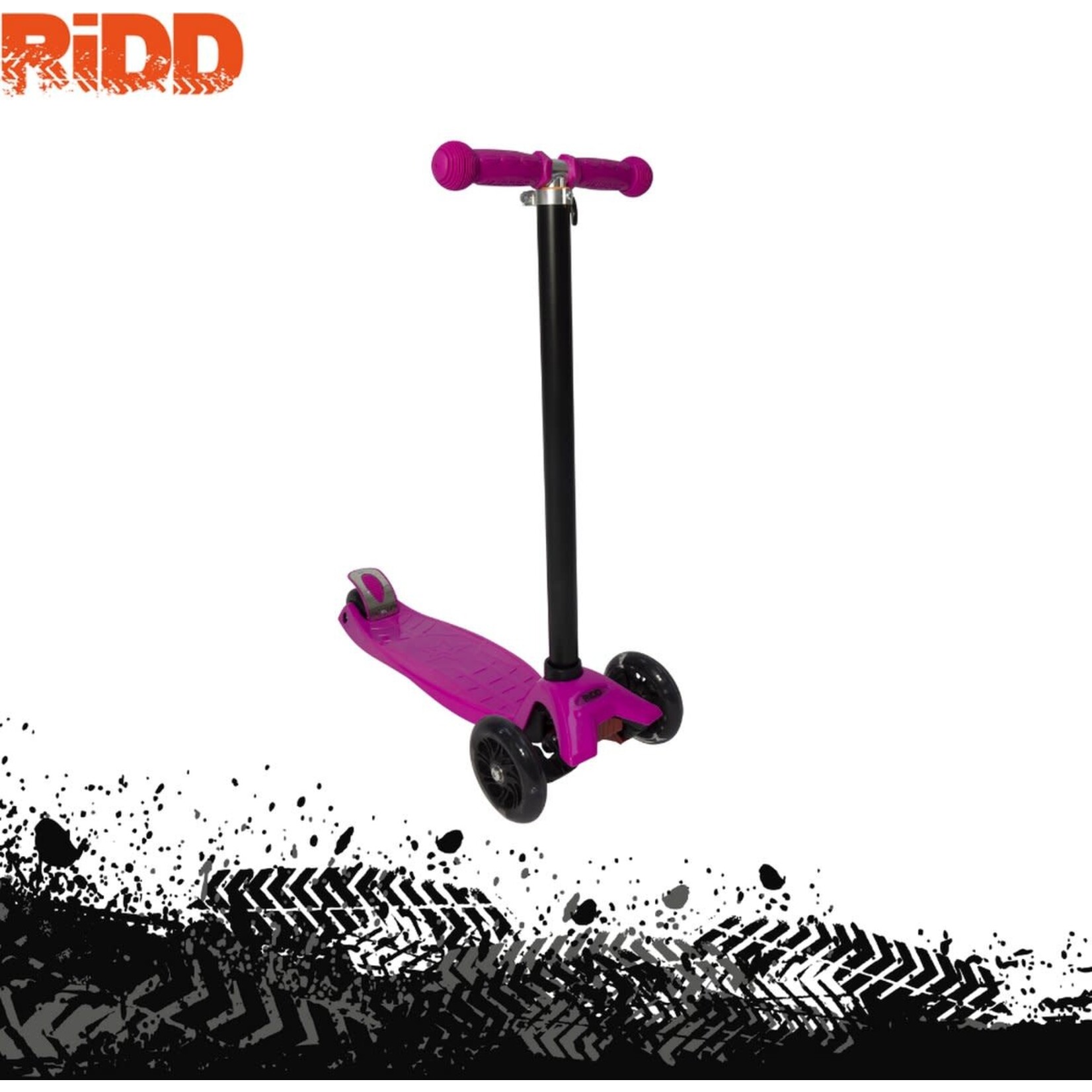 Ridd RiDD Kinderstep 3 wielen met LED verlichting - roze