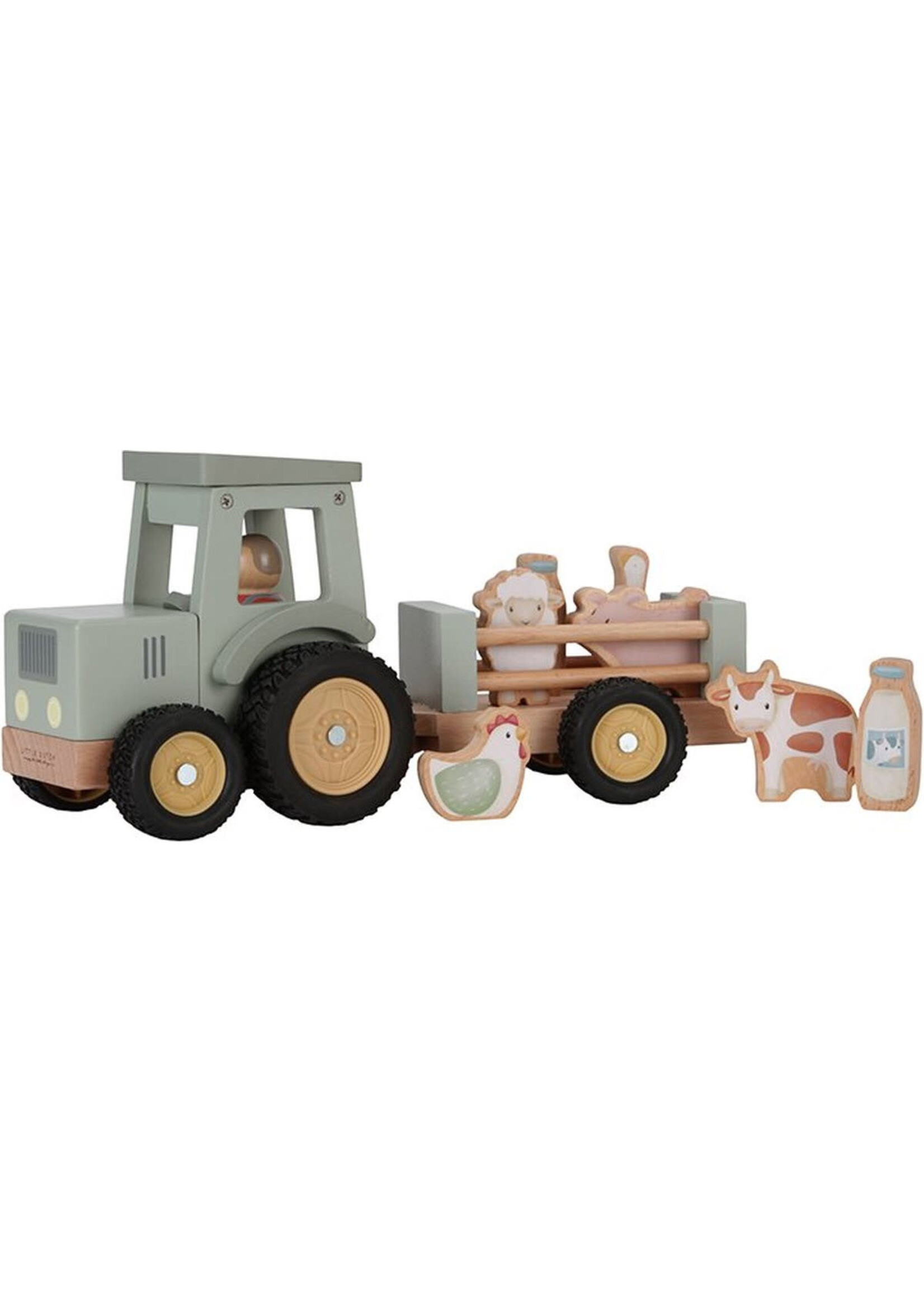 Little Dutch Little Dutch Little Farm Tractor met Trailer Fsc