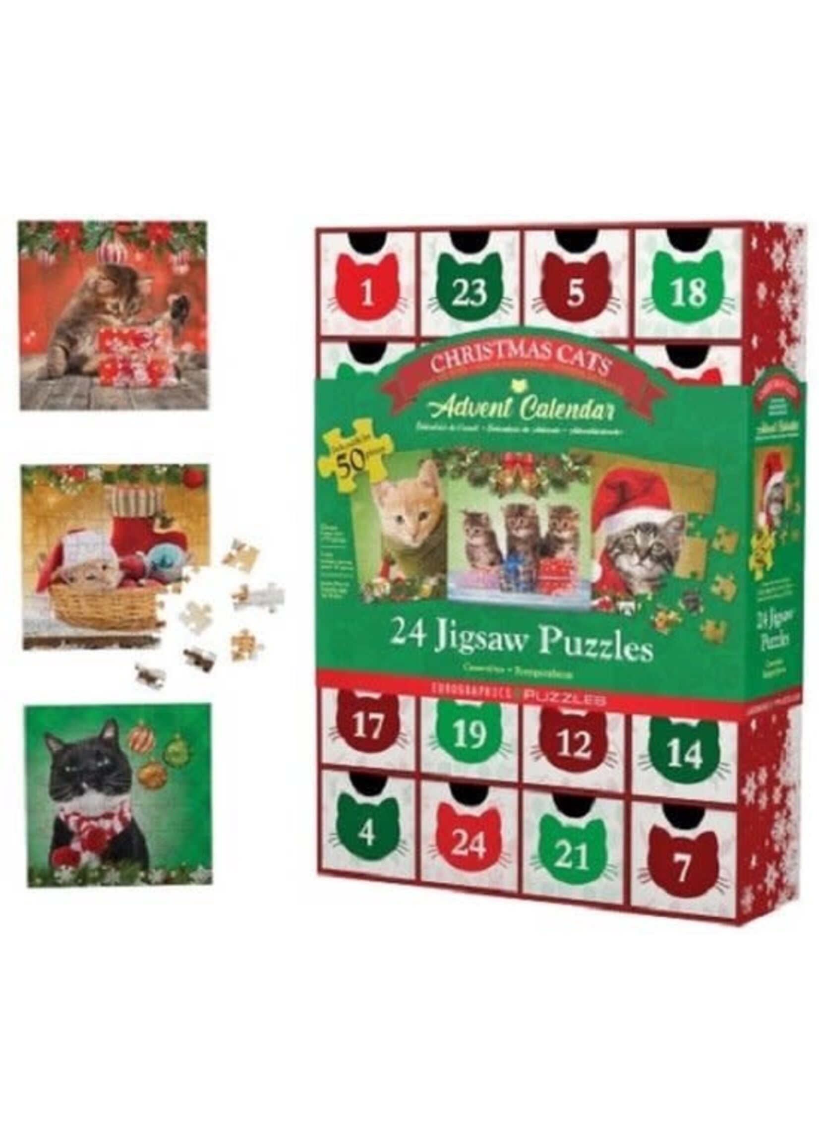 Eurographics Advent Calendar - Christmas Cats - 24 puzzels