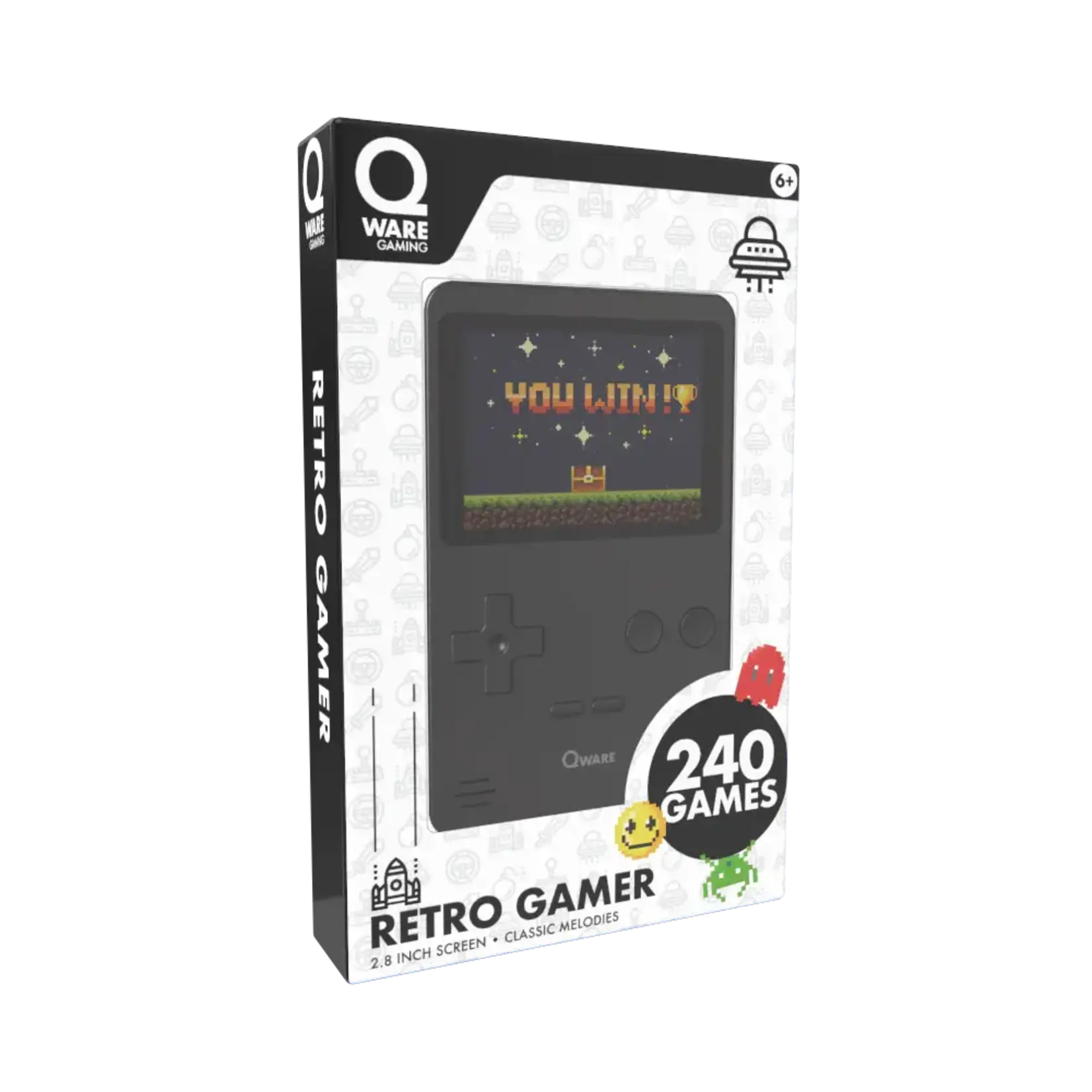 Qware Qware Handheld Retro game  2.8 inch - black